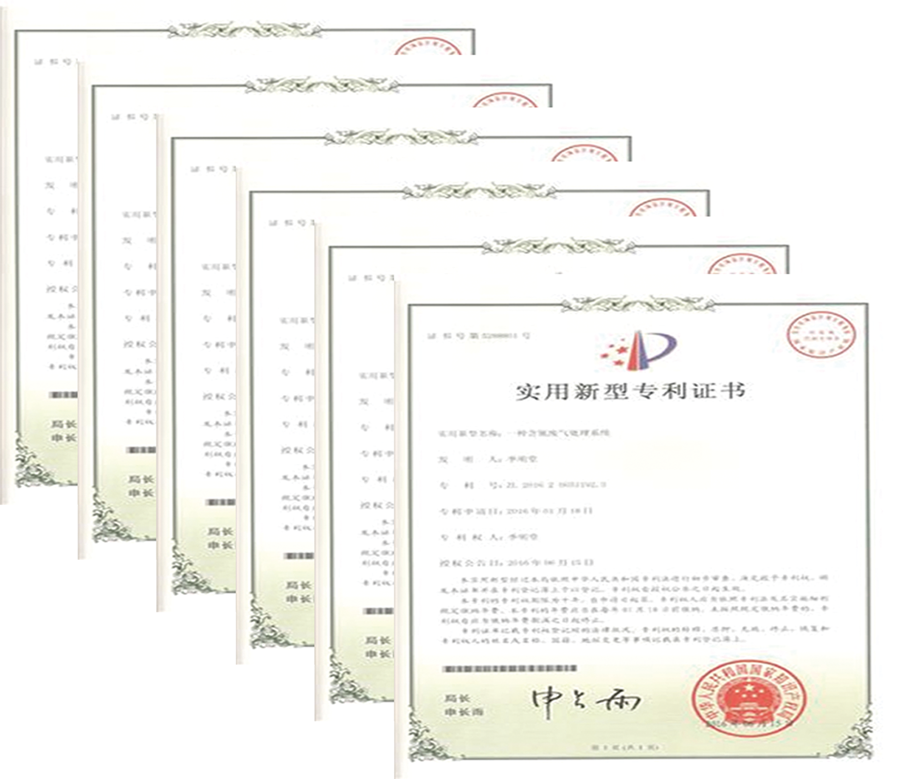 乐竞lejing(中国)环保多项专利证书